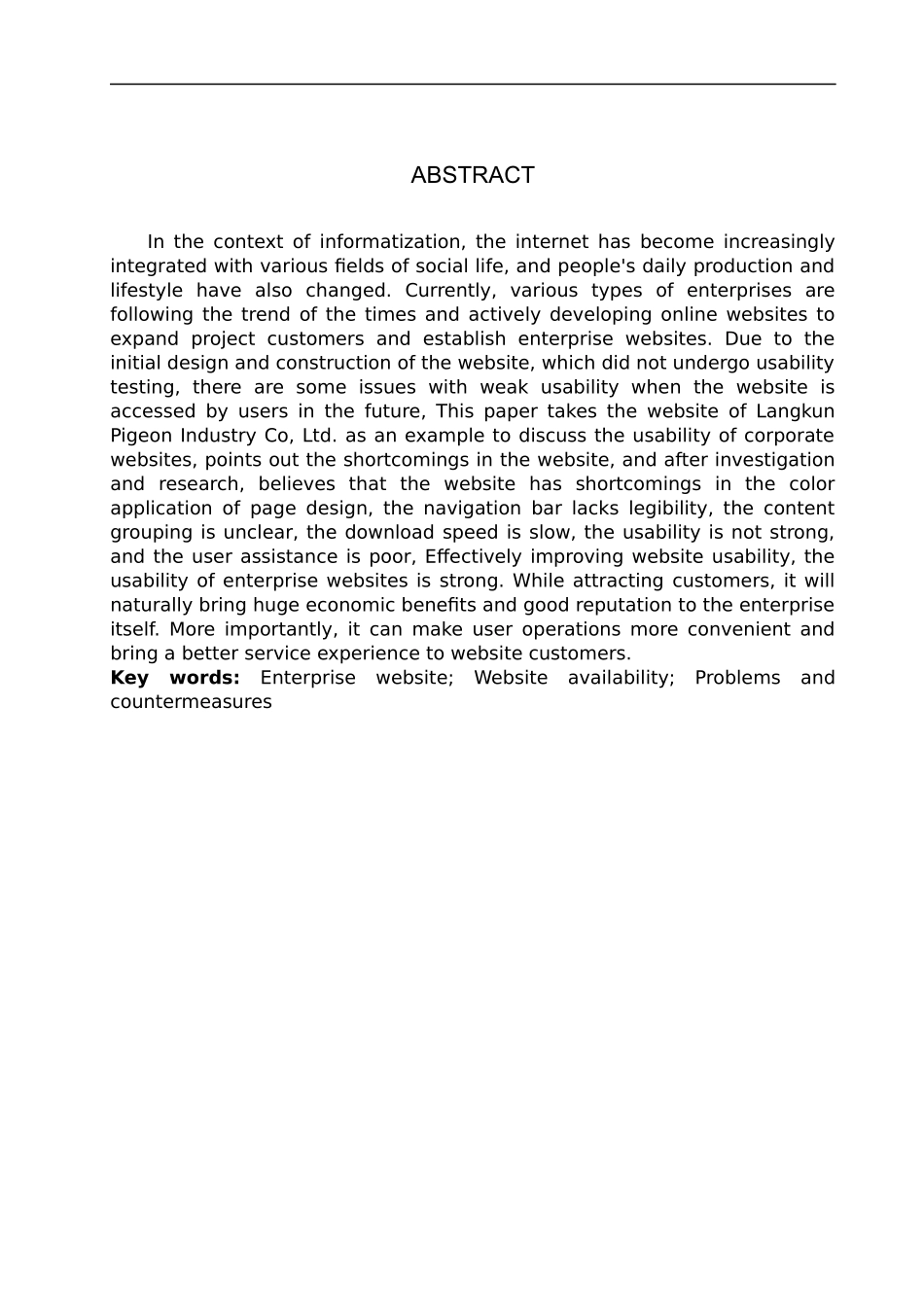 23年WP定稿_信息管理与信息系统_琅昆鸽业有限公司网站可用性存在问题及对策.docx_第3页