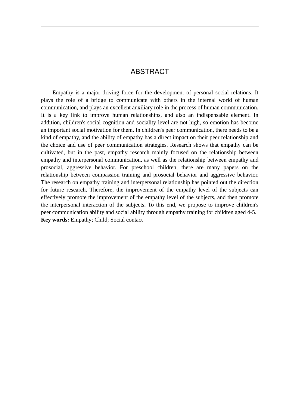 23年WP定稿__学前教育_移情训练对5-6岁幼儿同伴关系的发展研究.docx_第3页