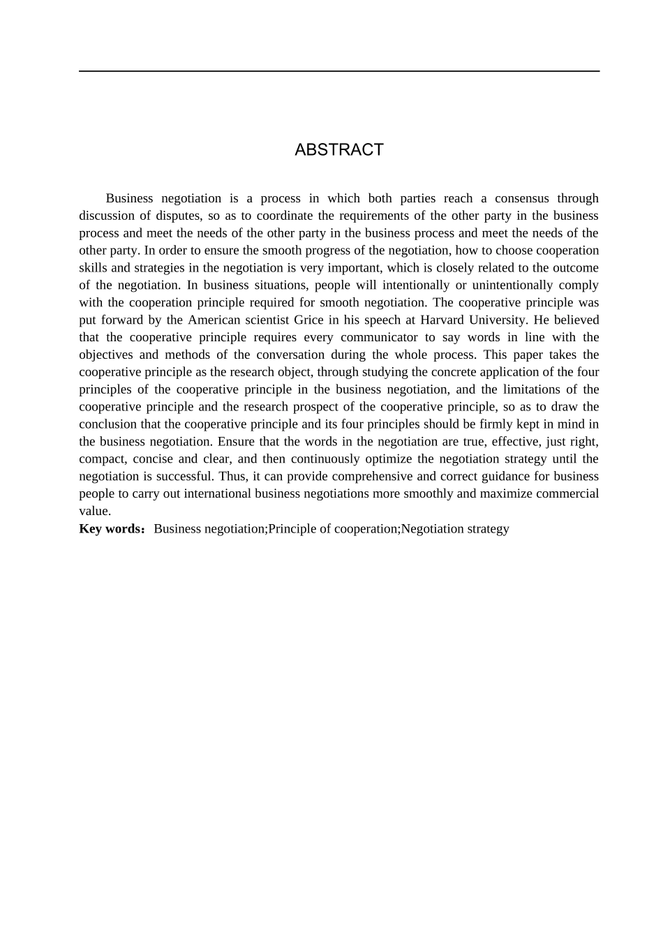 23年WP定稿__商务英语_合作原则在商务谈判中的应用研究.docx_第3页