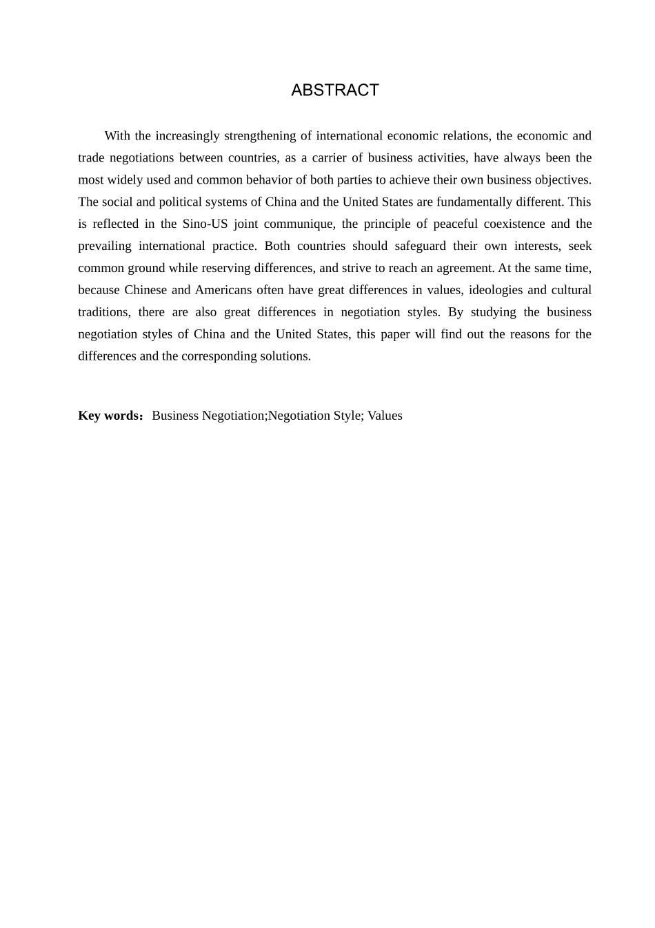 23年WP定稿_-商务英语（专接本）-中美商务谈判风格的差异及对策differences and countermeasures in business negotiation styles between china and the united states.docx_第3页