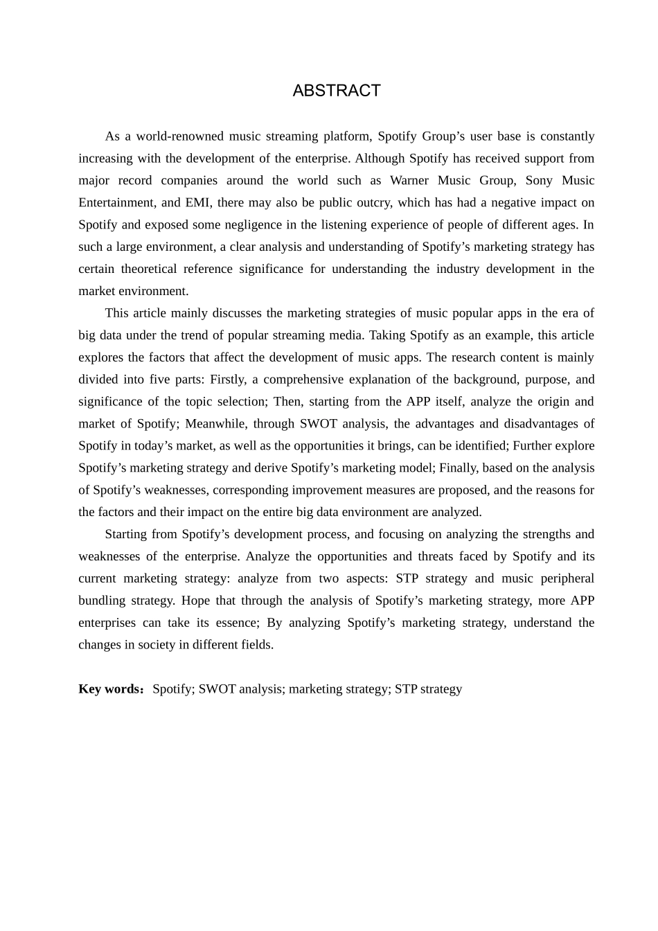 23年WP定稿_-商务英语-Spotify的营销战略分析.docx_第3页