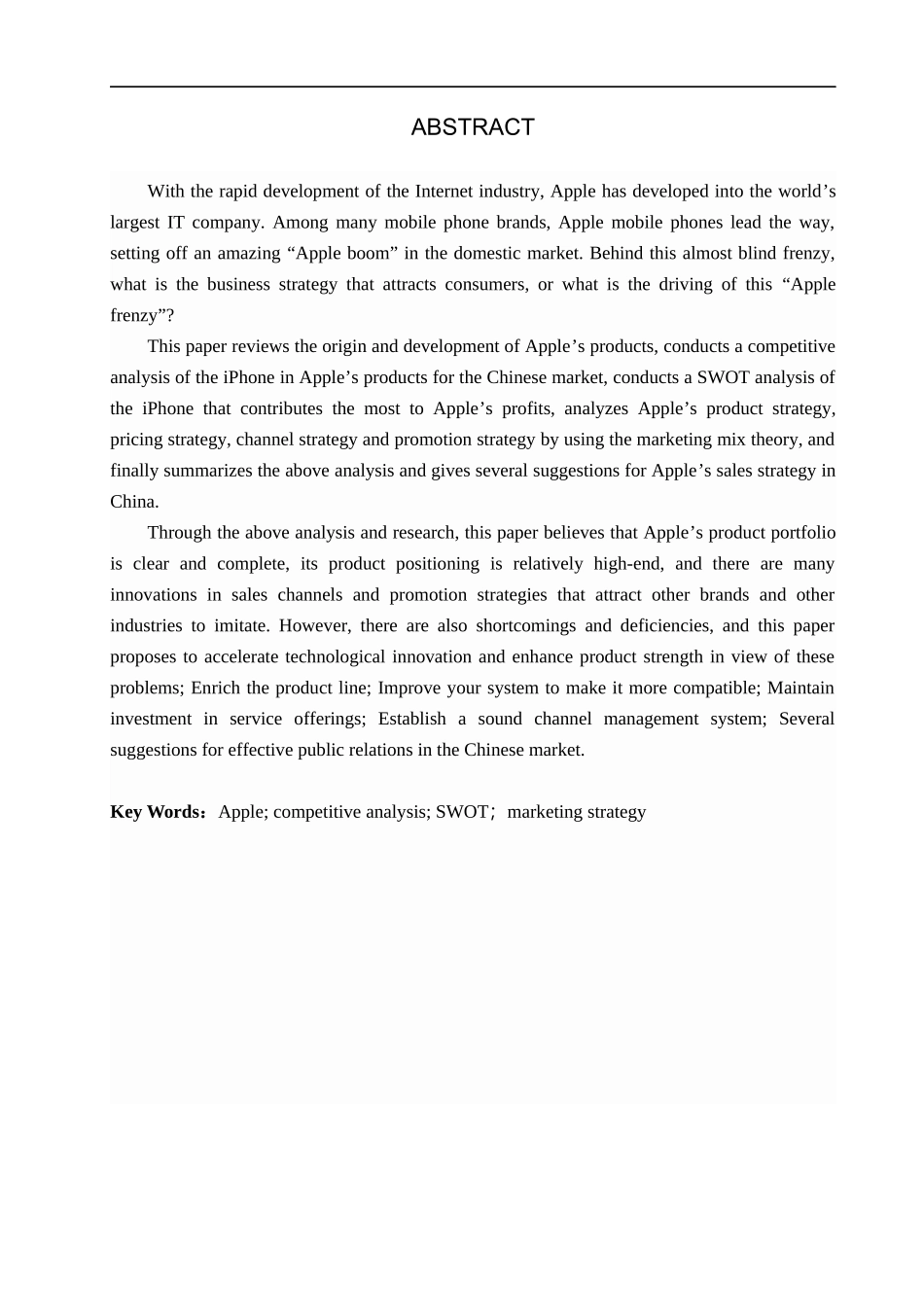 23年WP定稿_-商务英语-苹果公司在中国市场的营销策略-Apple's Marketing Strategy Analysis in China (1).docx_第3页
