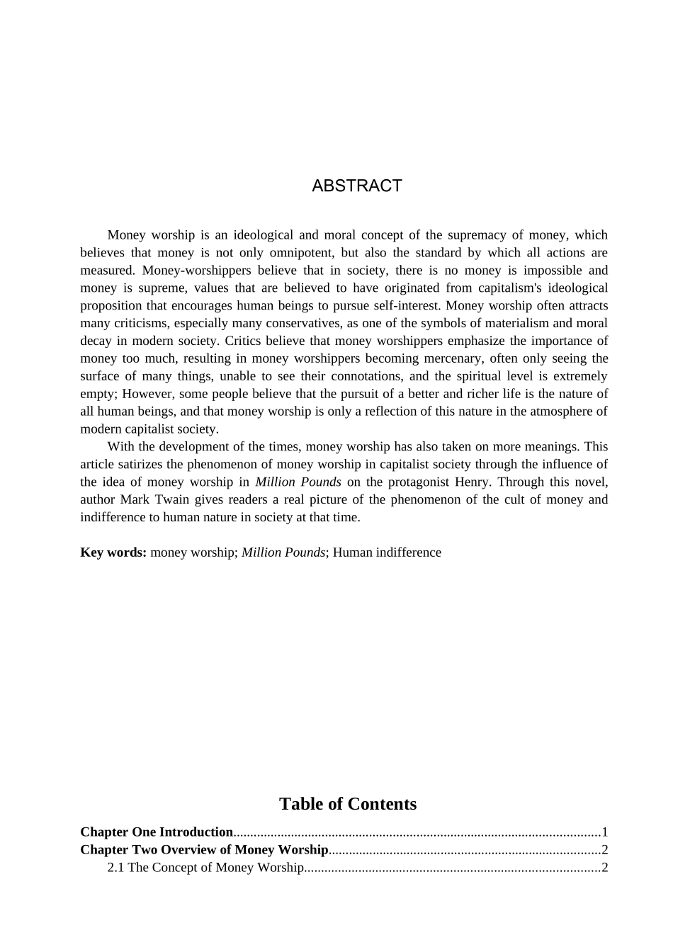 23年WP定稿__英语_简析《百万英镑》中拜金主义对亨利的影响.docx_第3页
