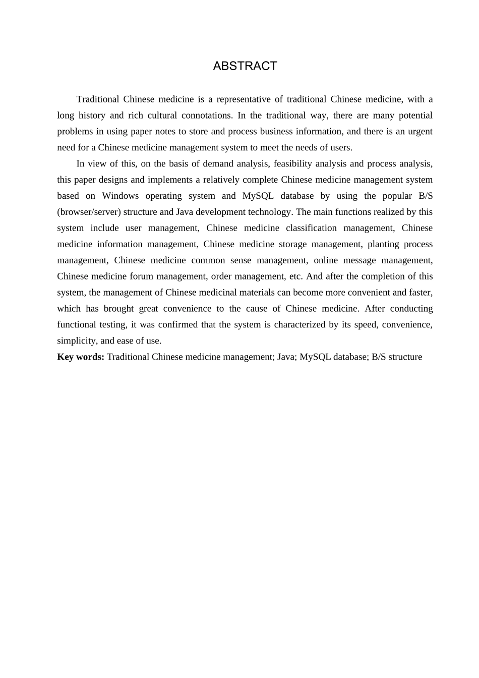 23年WP定稿-＿计算机科学与技术＿基于Java的中药管理系统的设计与实现.docx_第3页