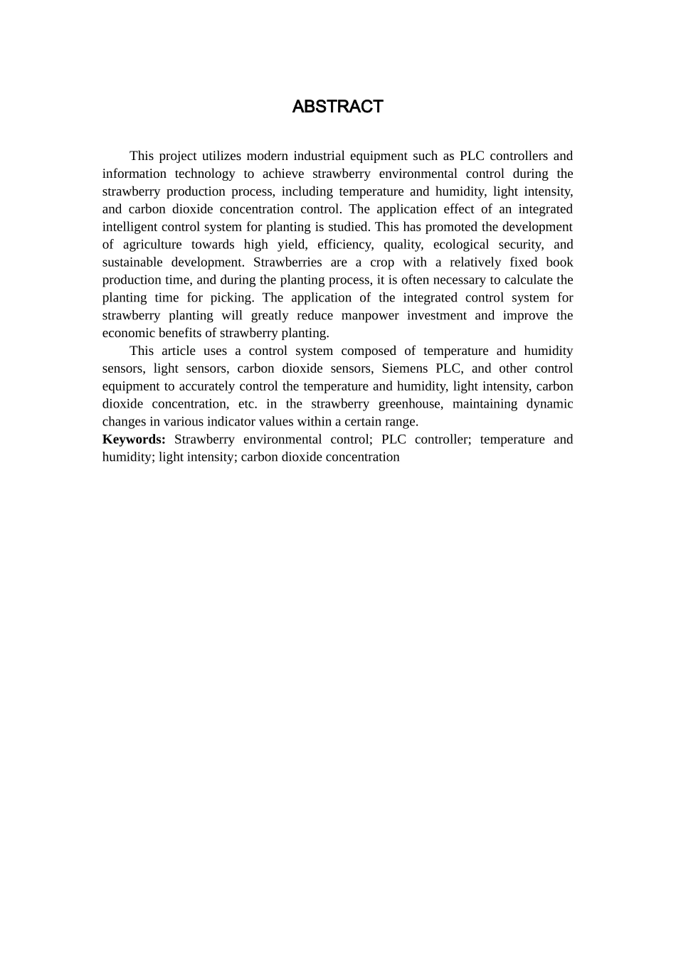 23年WP定稿__电气工程及其自动化_基于PLC控制的草莓一体化种植系统设计 .docx_第3页