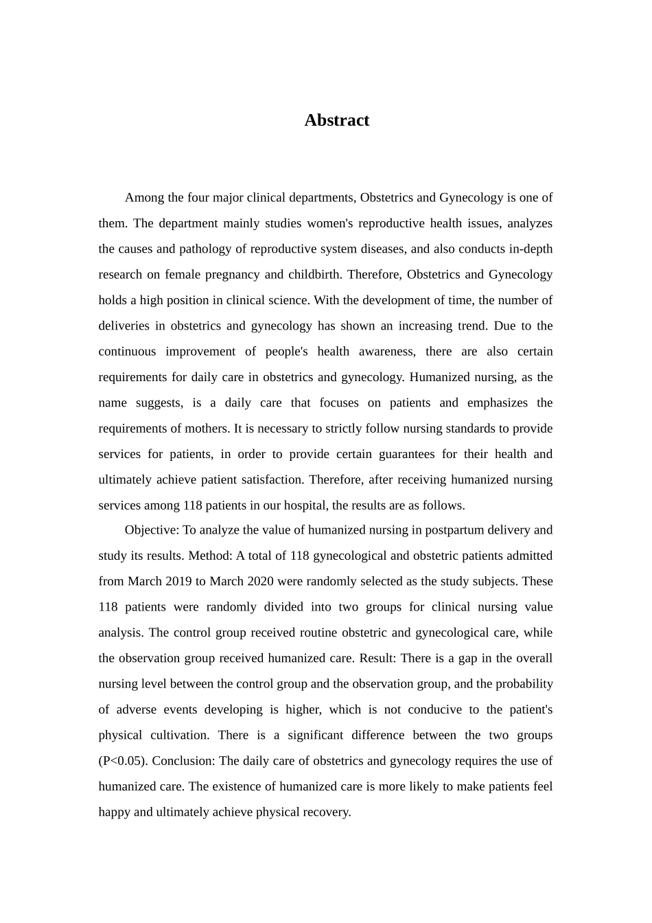 24年收维普低 护理学 产房分娩中人性化护理的应用效果研究.docx_第4页