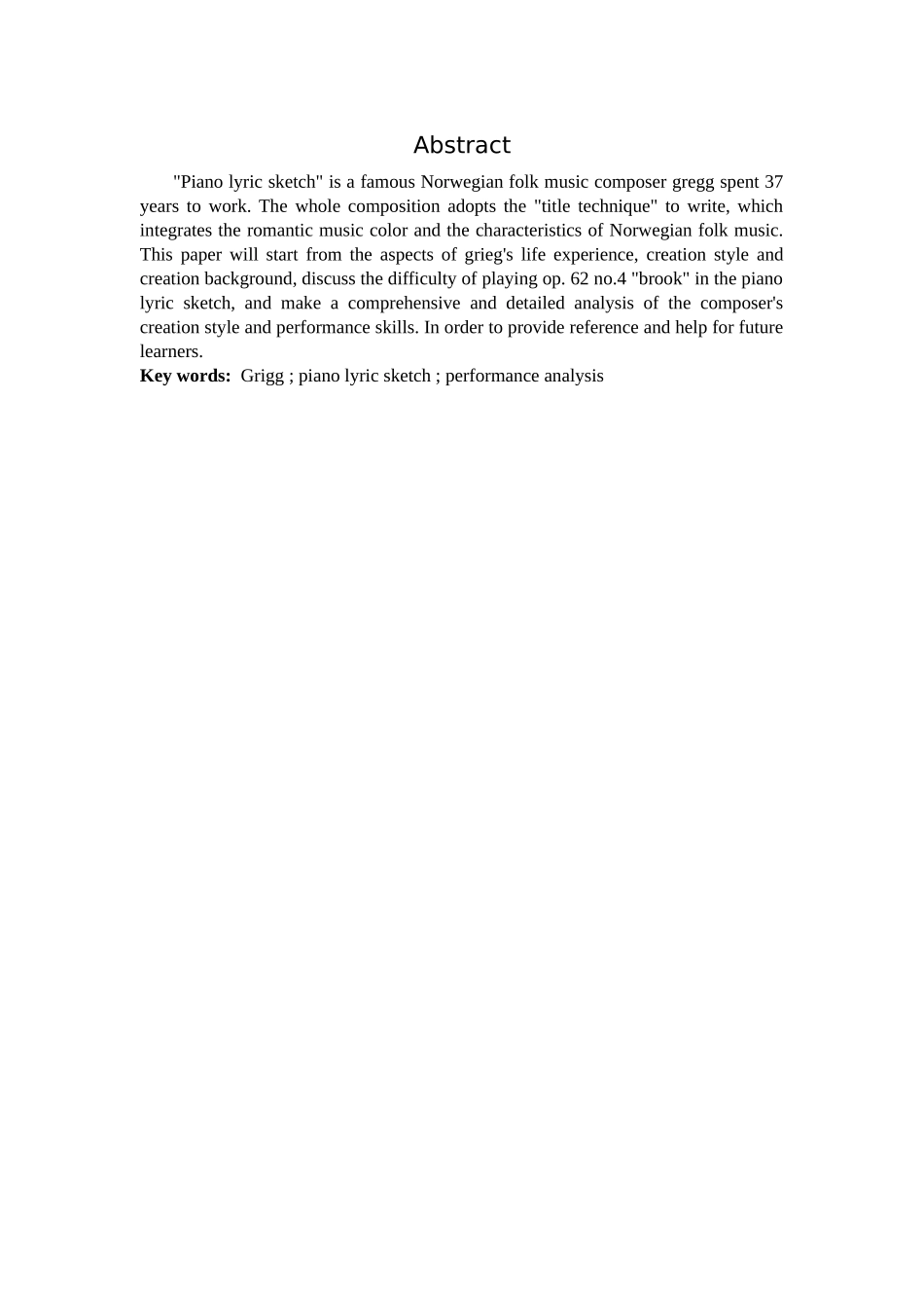 22年高质-音乐学-格里格《钢琴抒情小品》音乐分析——以作品op.62 No.4《小溪》为例-B.doc_第2页