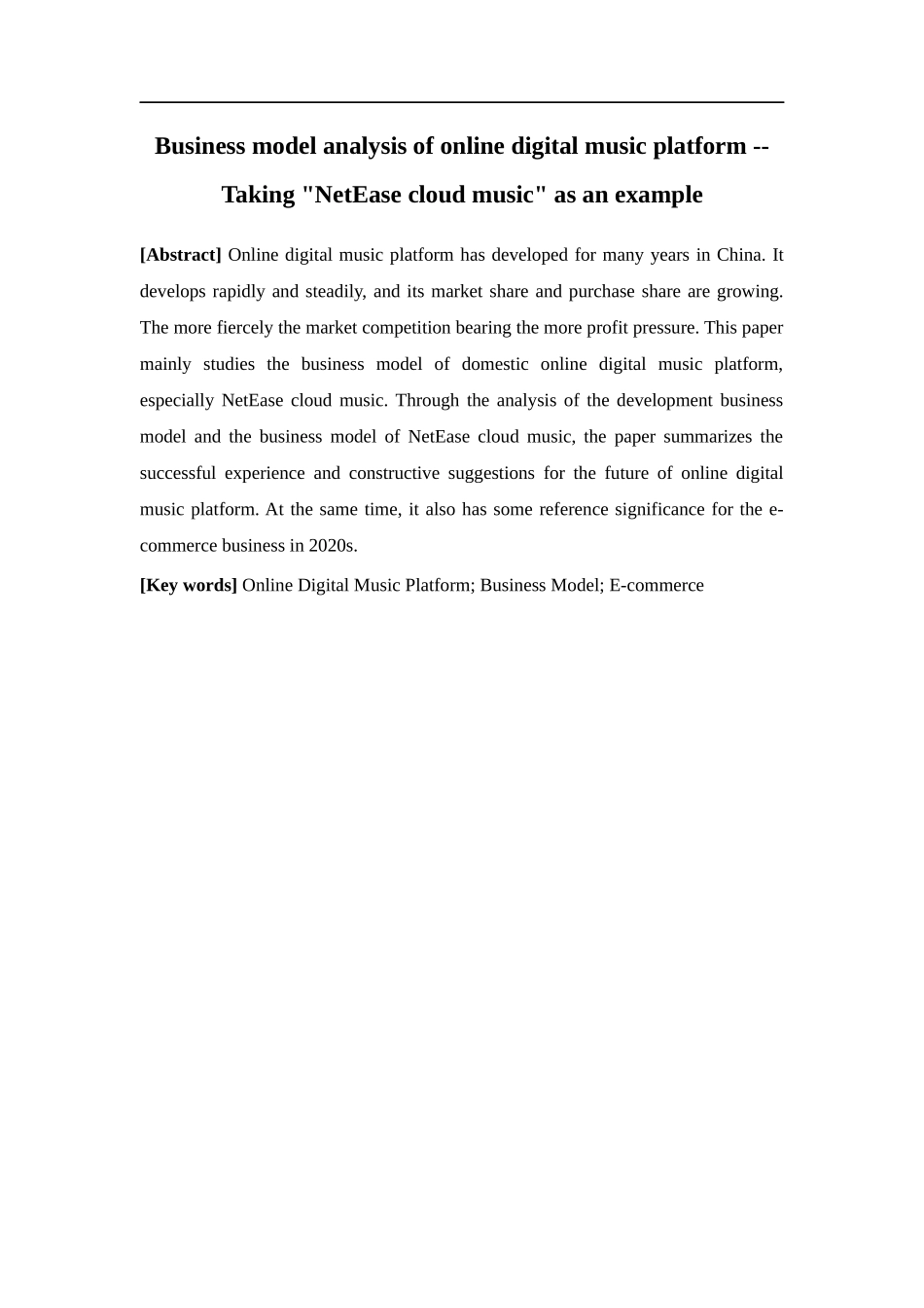 22年-电子商务-在线数字音乐平台商业模式研究——以“网易云音乐”为例.docx_第3页