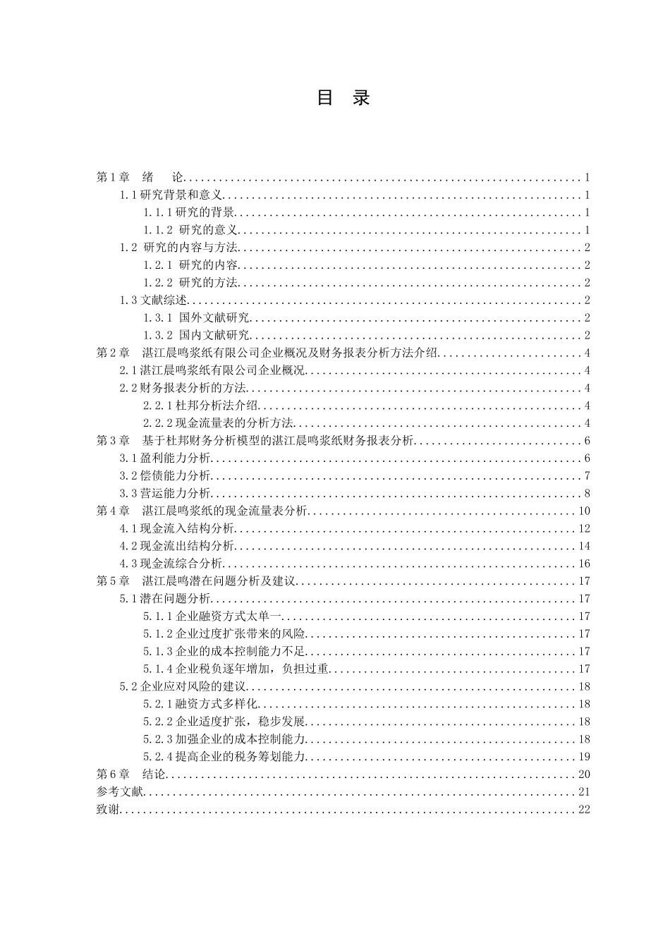 20年高质量-会计学-湛江晨鸣浆纸有限公司财务报表分析.doc_第2页