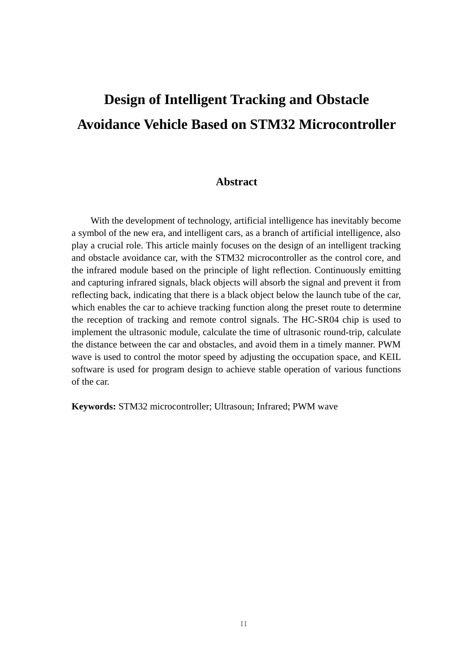 23年WP交稿通信工程 基于STM32单片机的智能避障循迹小车设计.docx_第4页
